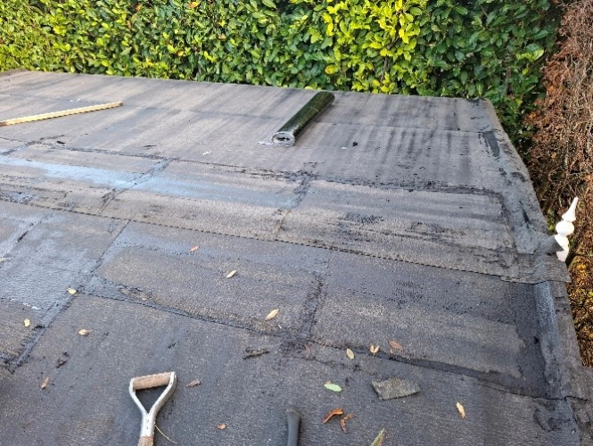 New Cabin Felt Roof