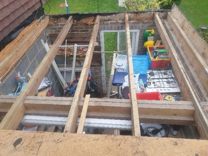 New Garage Roof At Sycamore Drive