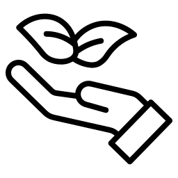 Eco hand icon