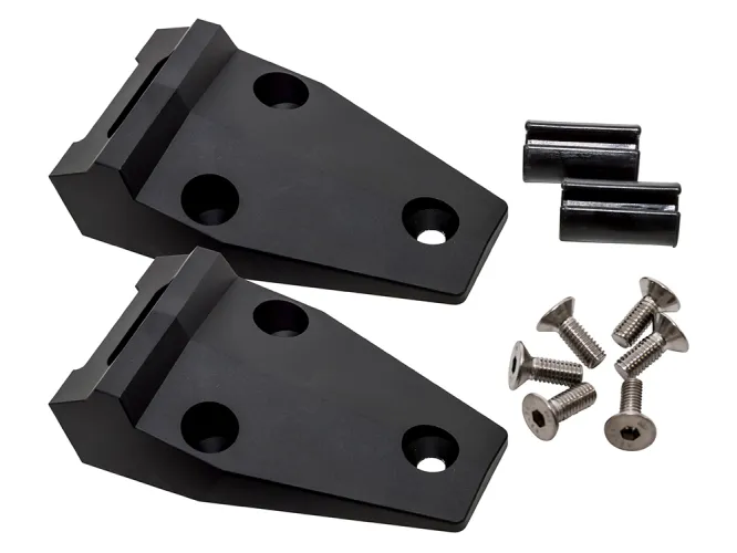 Land Rover Defender Billet Aluminium Bonnet Hinges Black DA1142B