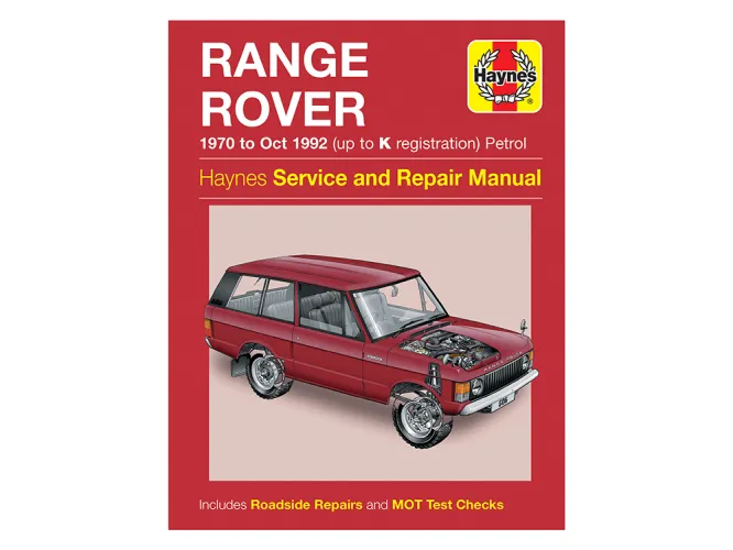 Haynes Workshop Manual Range Rover Classic 1970-1992 Petrol DA3048
