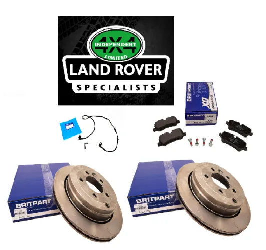 LAND ROVER DISCOVERY 3 2.7 TDV6 REAR BRAKE DISCS, PADS AND WEAR SENSOR KIT