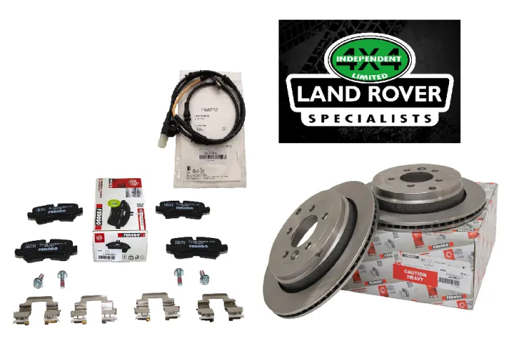 LAND ROVER DISCOVERY 3 2.7 TDV6 REAR FERODO BRAKE KIT INCLUDING X2 DISCS, BRAKE PADS AND BRAKE WEAR SENSOR