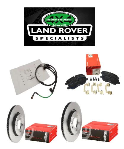 LAND ROVER DISCOVERY 3 2.7 TDV6 FRONT BRAKE KIT INCLUDING X2 DISCS, BRAKE PADS, WEAR SENSOR