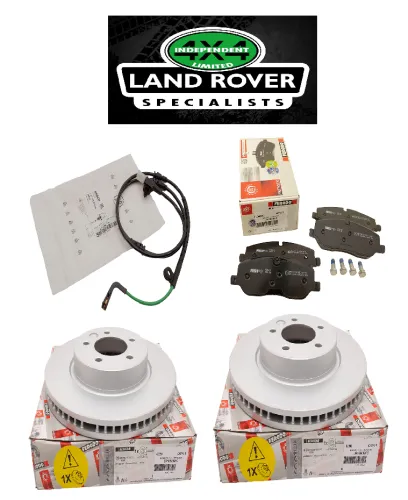 LAND ROVER DISCOVERY 3 2.7 TDV6 FERODO FRONT BRAKE KIT INCLUDING X2 DISCS, BRAKE PADS AND WEAR SENSOR