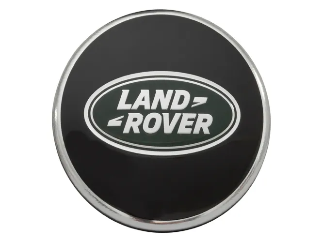 Land Rover Genuine Centre Caps Black With Green Centre LR094547 Set Of 4