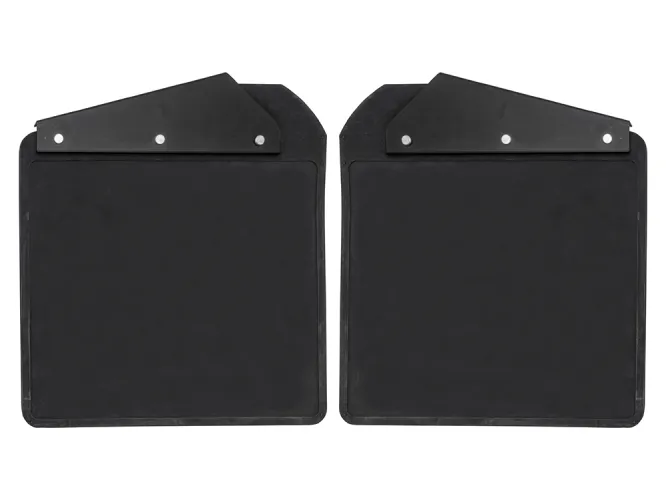 Land Rover Defender Front Mud Flaps With Brackets Pair RTC9479
