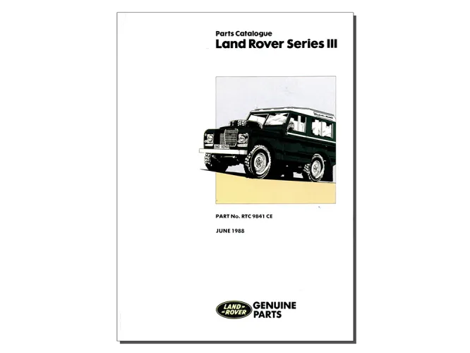 Land Rover Series 3 Parts Catalogue RTC9841CE