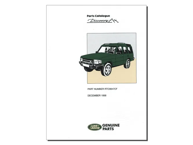 Land Rover Discovery 1 1989-1998 Parts Catalogue RTC9947CF