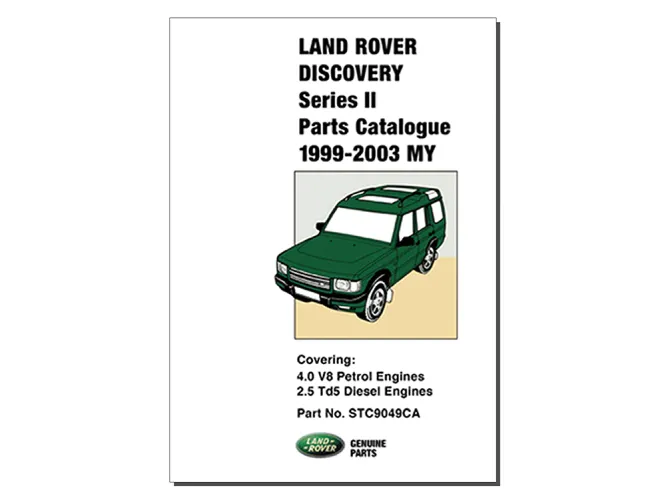 Land Rover Discovery 2 Parts Catalogue 1999-2003 Stc9049CA