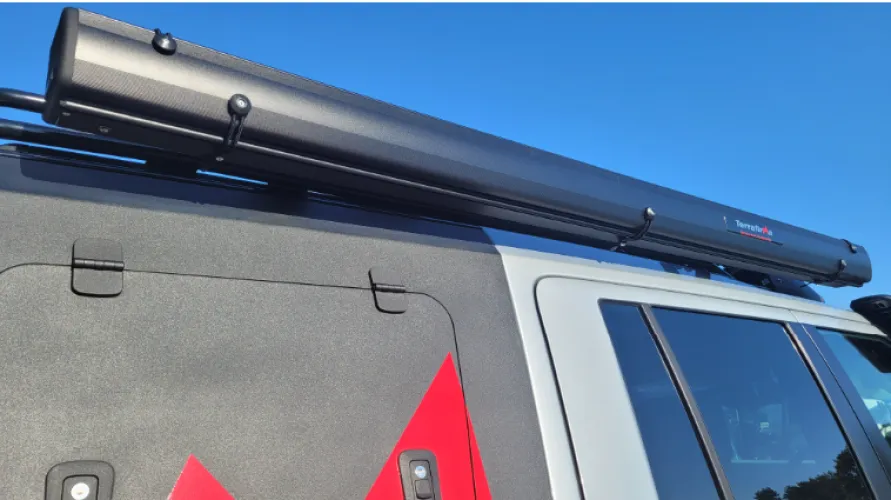 Terrafirma Universal Hard Case LED Awning 2.5x2.5m TF1707