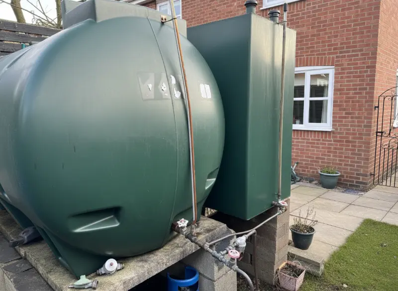 Oil tank removal in Saltash
