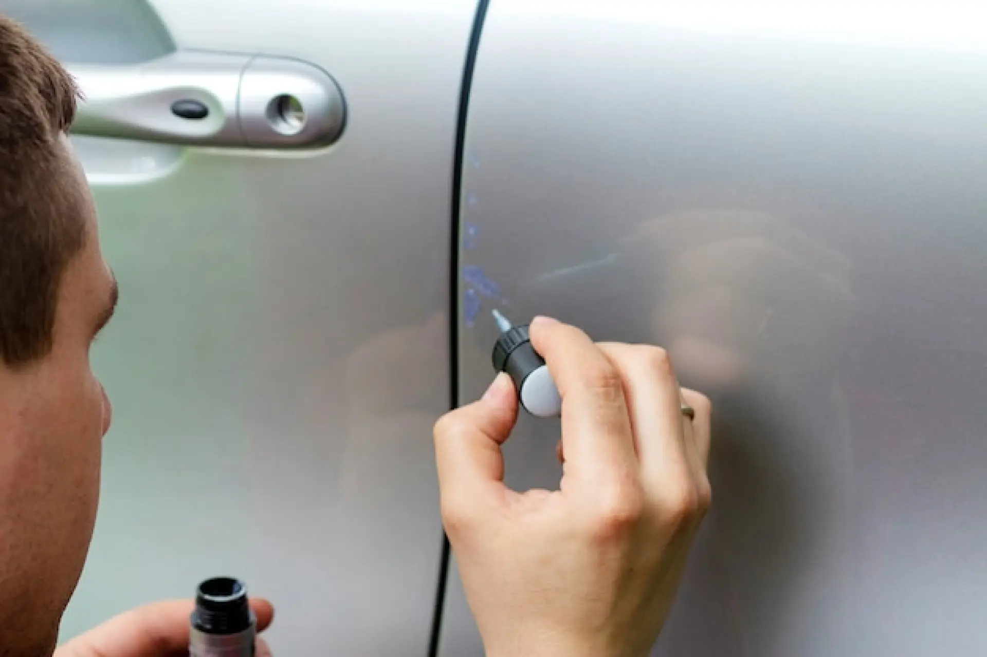 Chipped Paint Repair Thorne, Doncaster, South Yorkshire - respraying over a car body panel