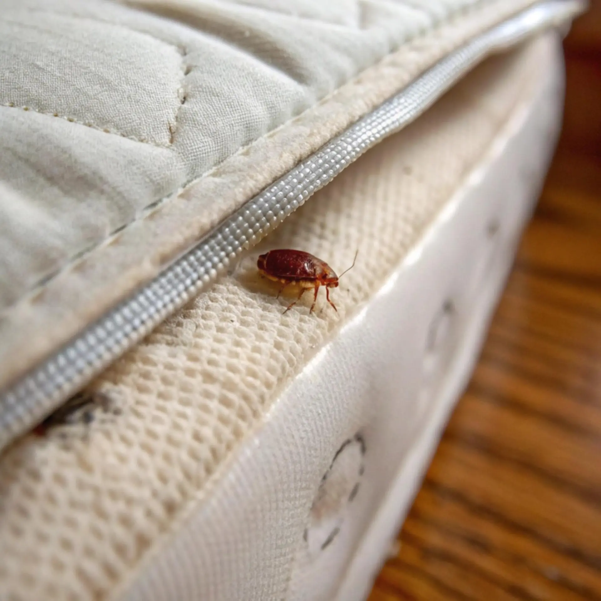 Bedroom bed bug treatment