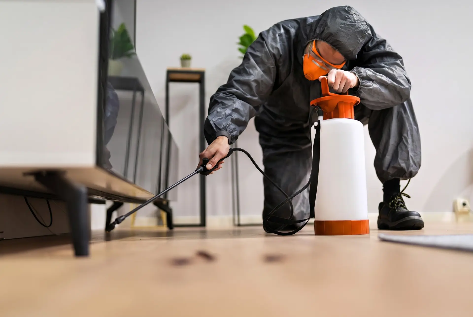 Pest control treatment work