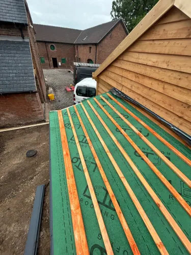 Oak garage and log store  slated in Nantwich (image 5 of 14)