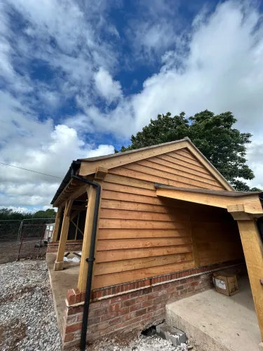 Oak garage and log store  slated in Nantwich (image 11 of 14)