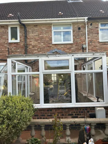 Conservatory roof redo with Tapcos