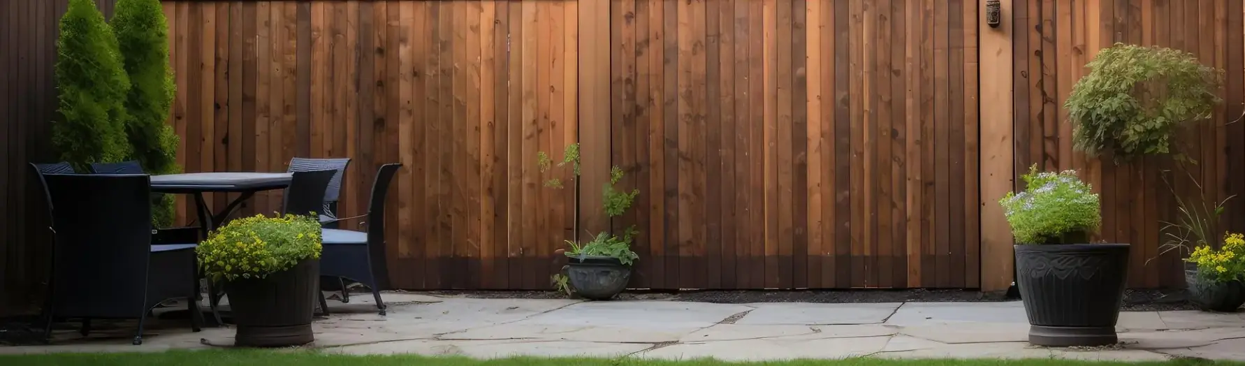 Private Seating and Fencing in Gardens