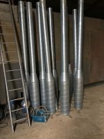 10ft Grain drying pedestals and 3 phase electric fans