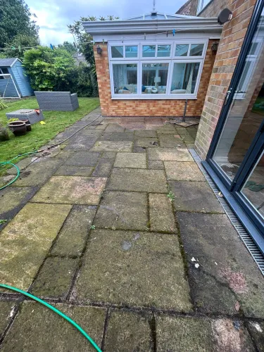 Professional Patio Cleaning Before and After Transformation