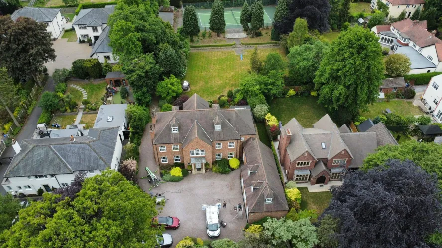Large Property Roof Cleaning and Moss Removal Transformation (image 3 of 4)