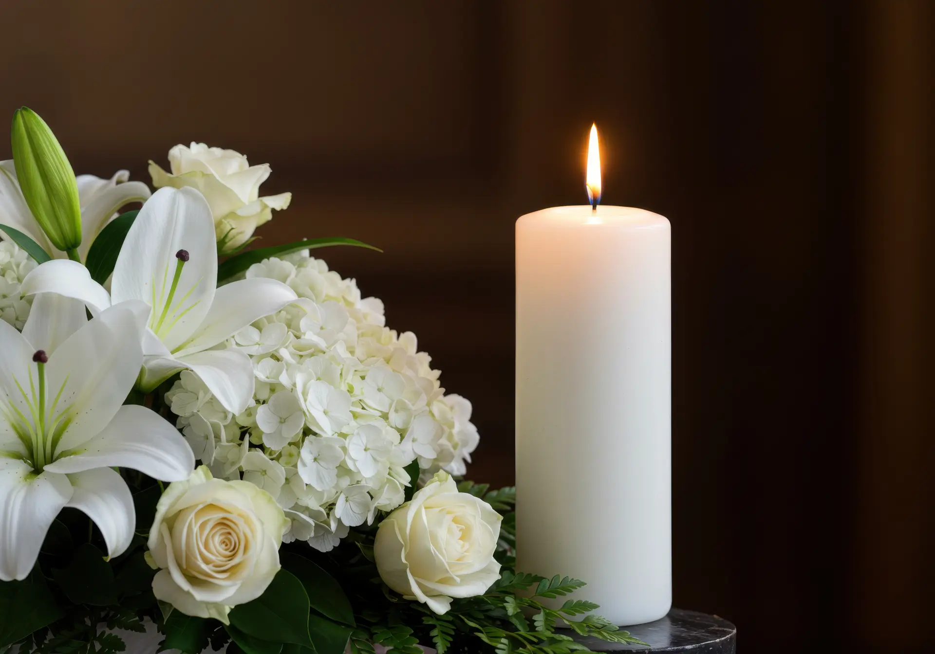 Candle and Flowers - Pre-paid Funeral Plans