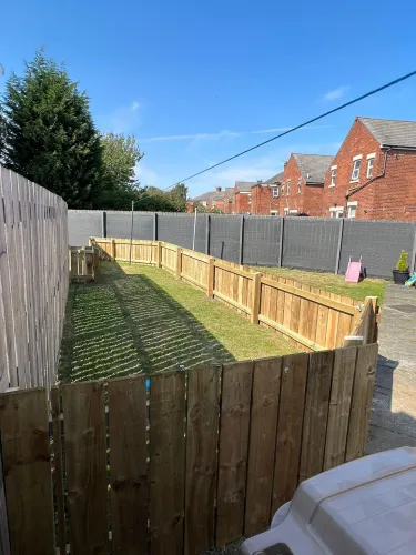 Garden Separation Fencing and Double Driveway Gates