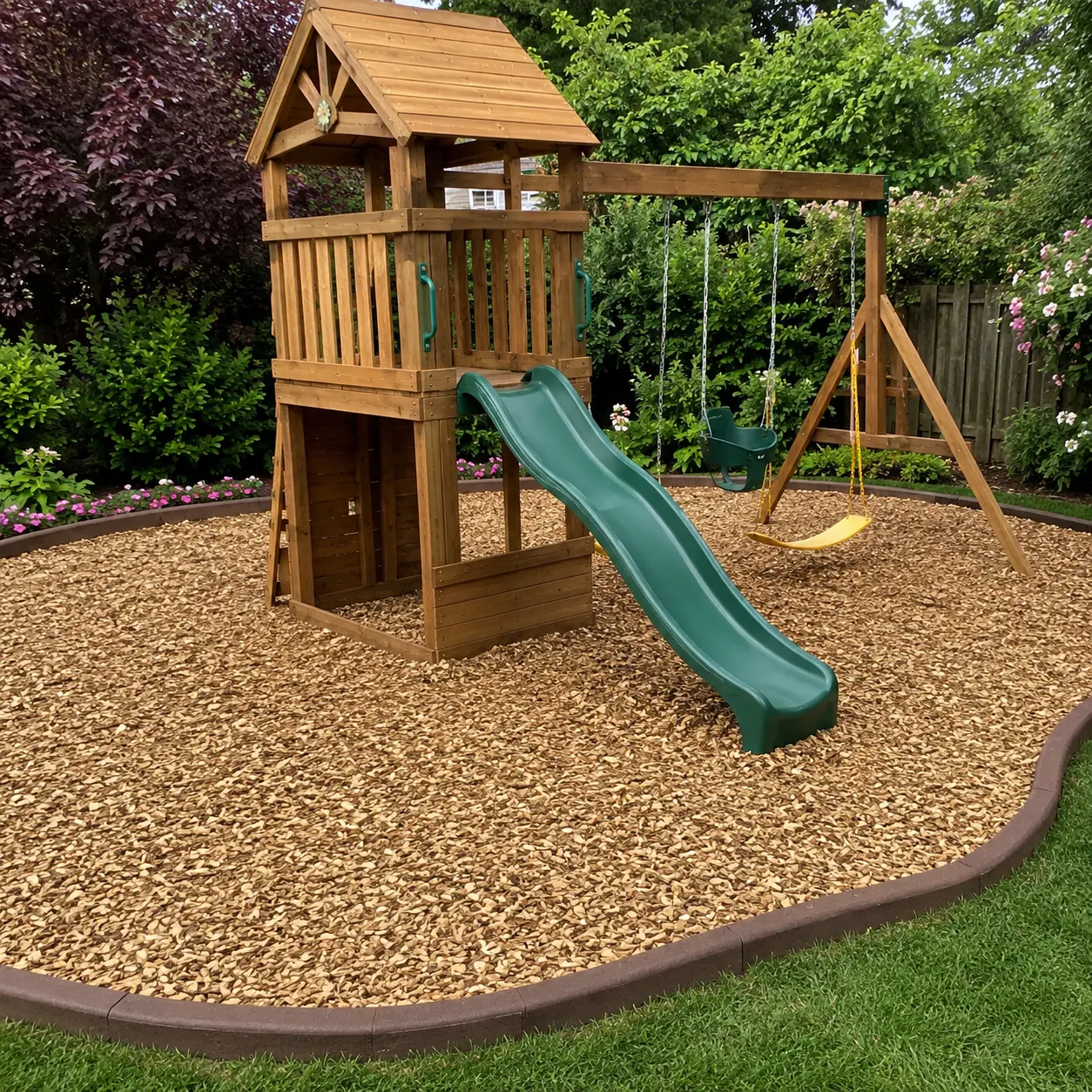 Playground and play area wood chips Warrington