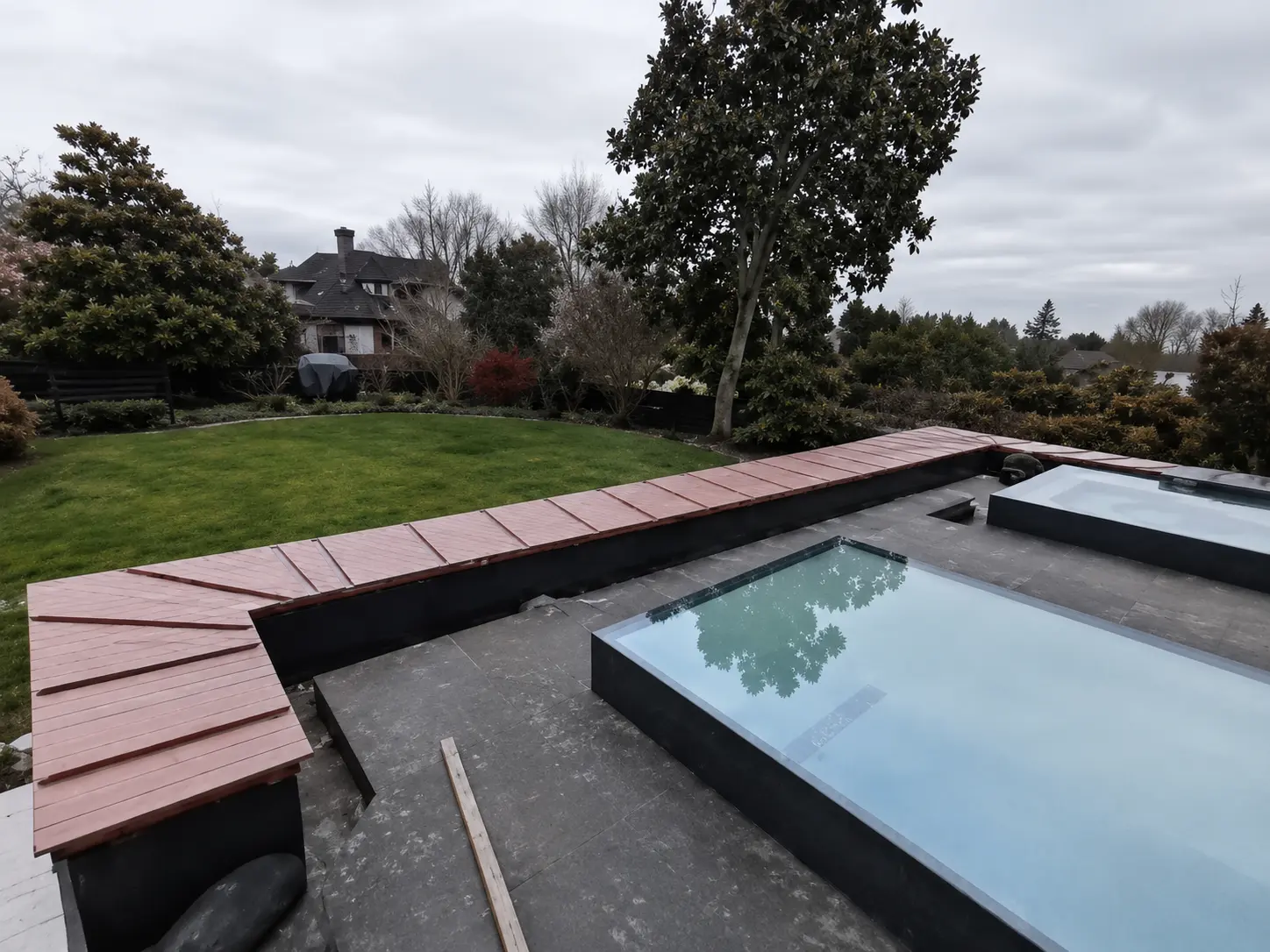 Completed metal roofing project