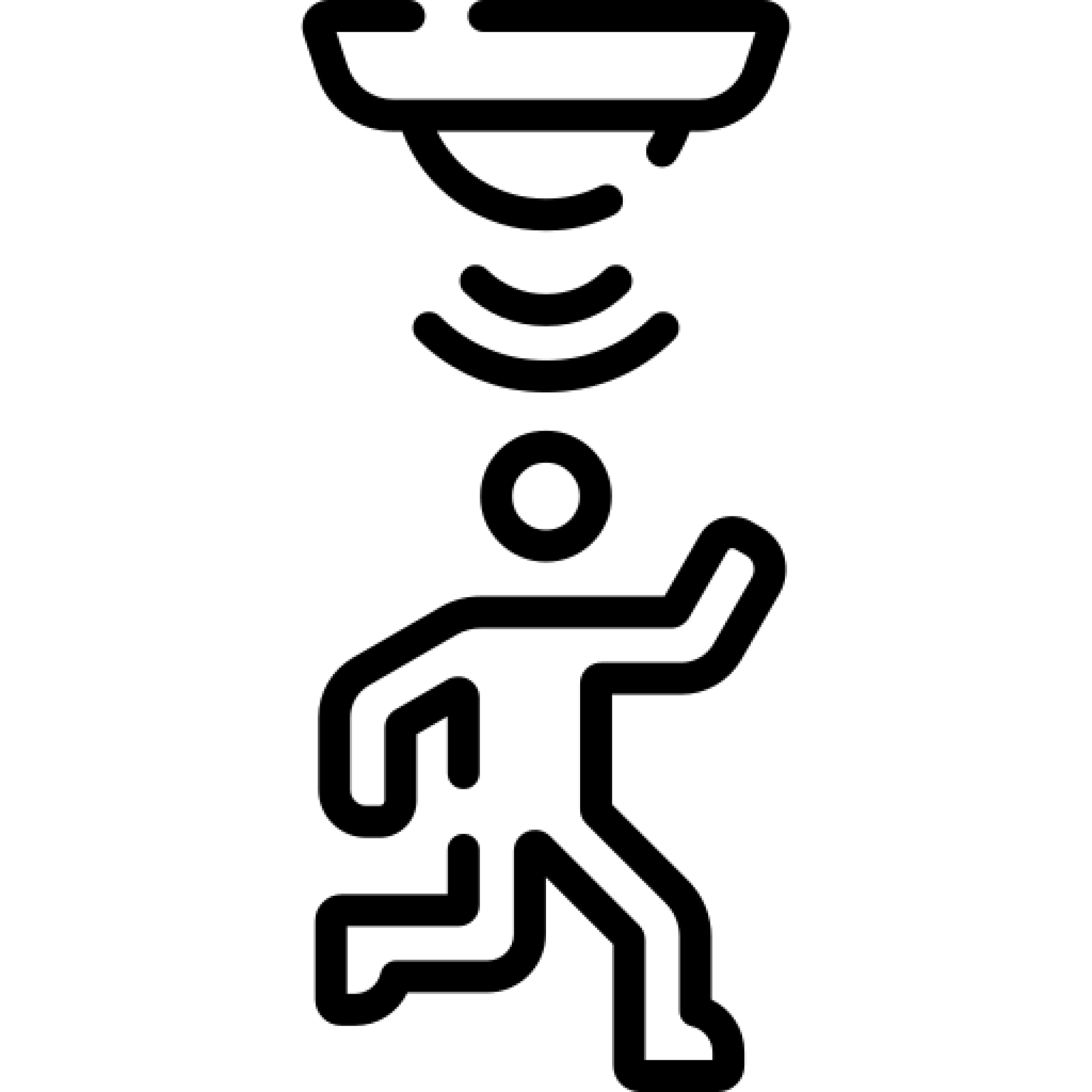 Motion detector installation