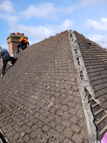 Full Roof Strip and New Tile Installation (image 2 of 13)