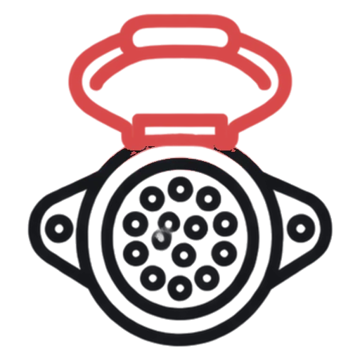 Multipin towing socket icon