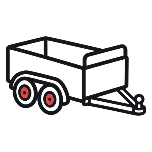 Utility trailer icon