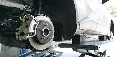 CAR BRAKE REPAIR & BRAKE PAD REPLACEMENT Watford and Hertfordshire- close up of brake disc