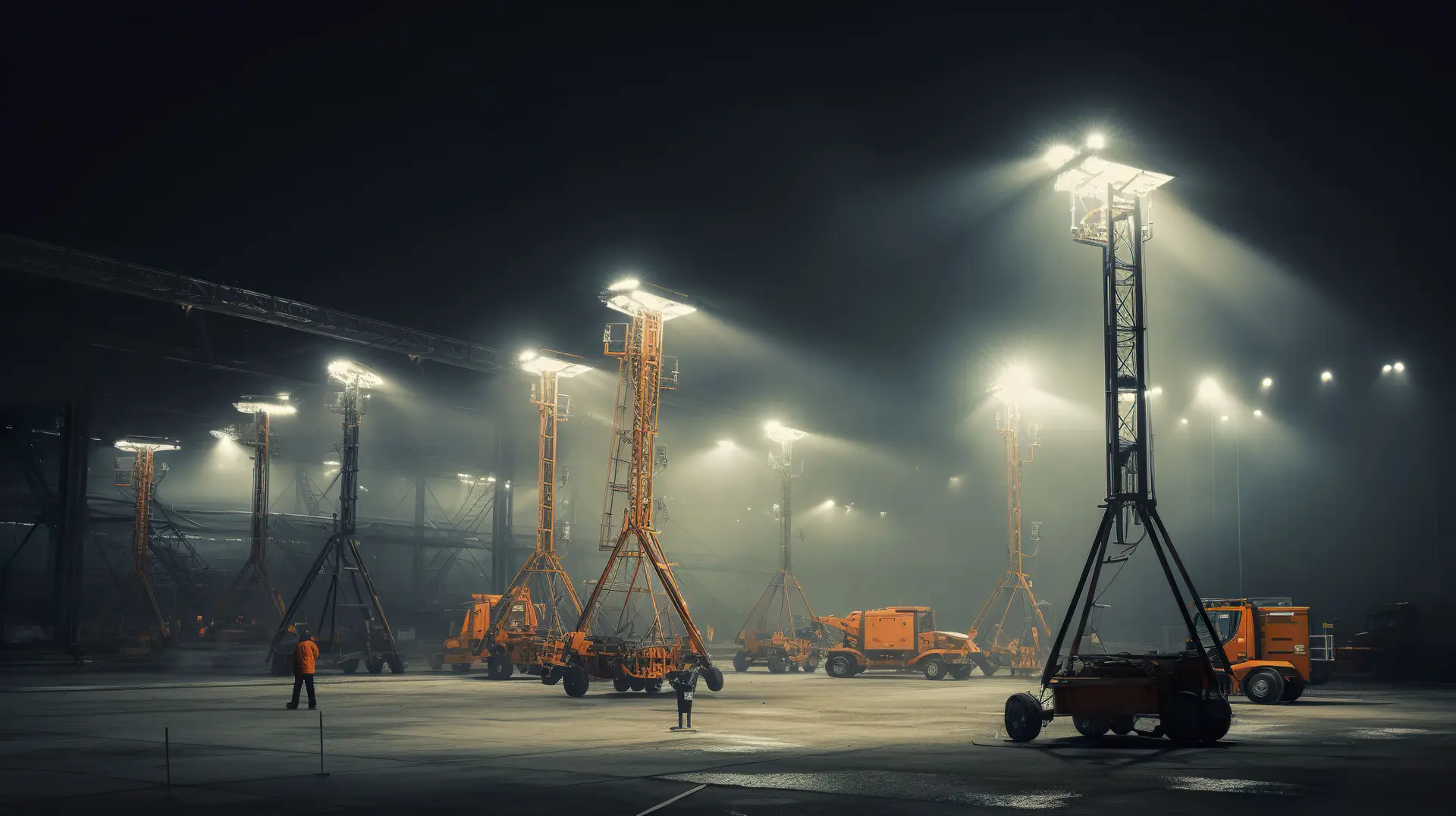 Building Site Lighting Towers Crawley, Brighton, Worthing, Sussex, Surrey