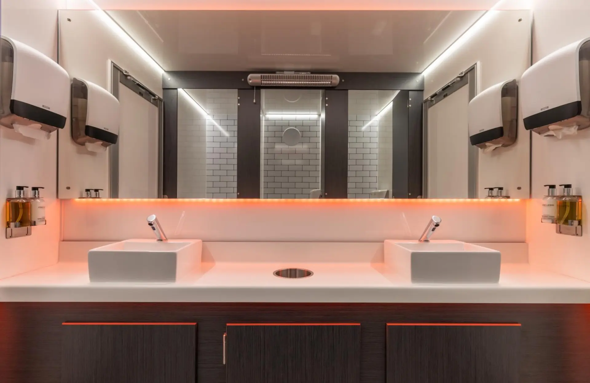 Emergency workplace toilets