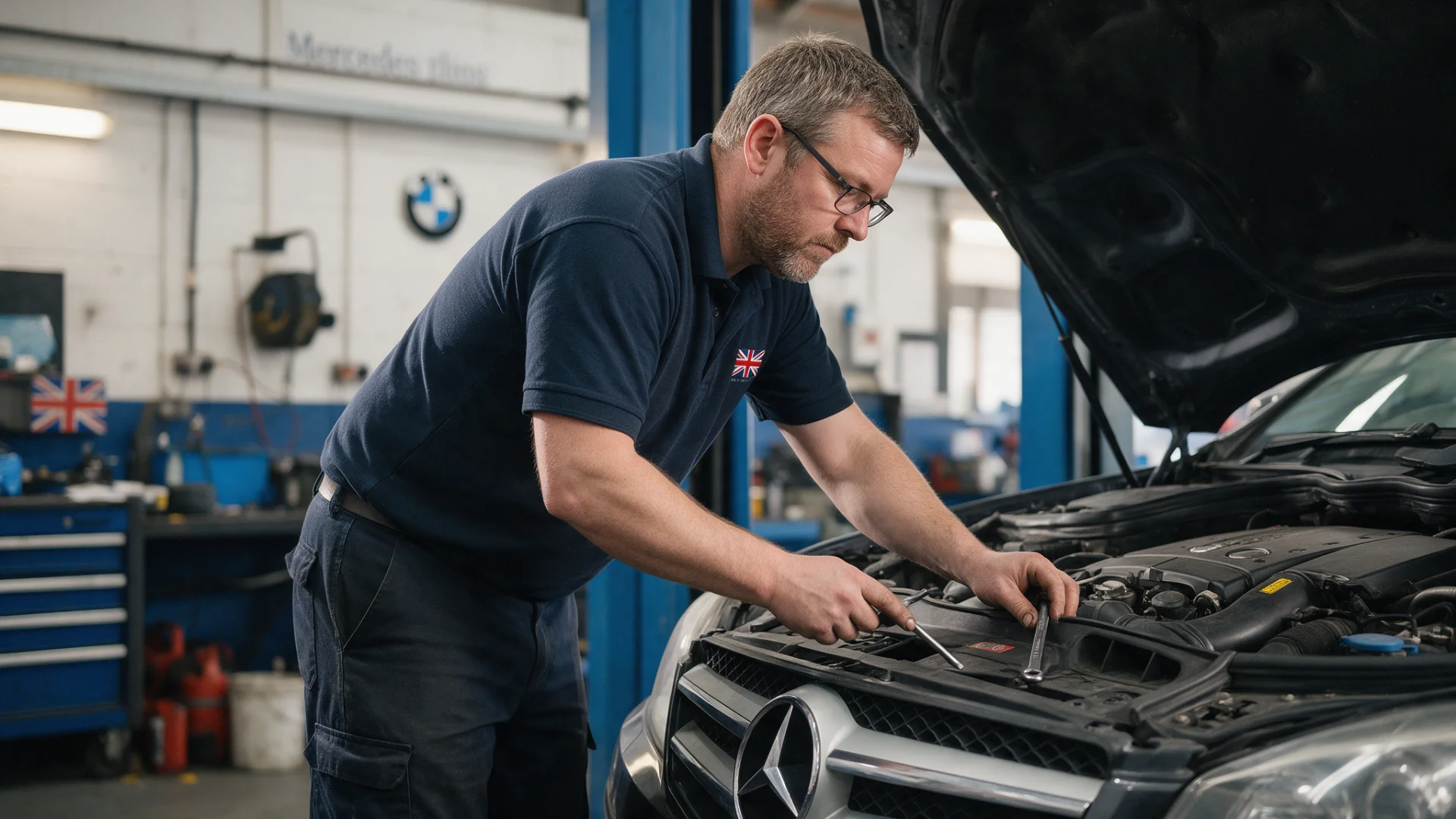 MOT Preparation for an Older Mercedes
