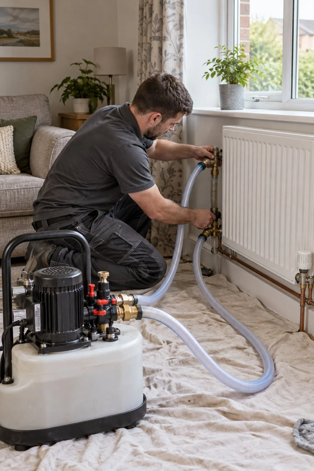 Central heating powerflushing in Bristol