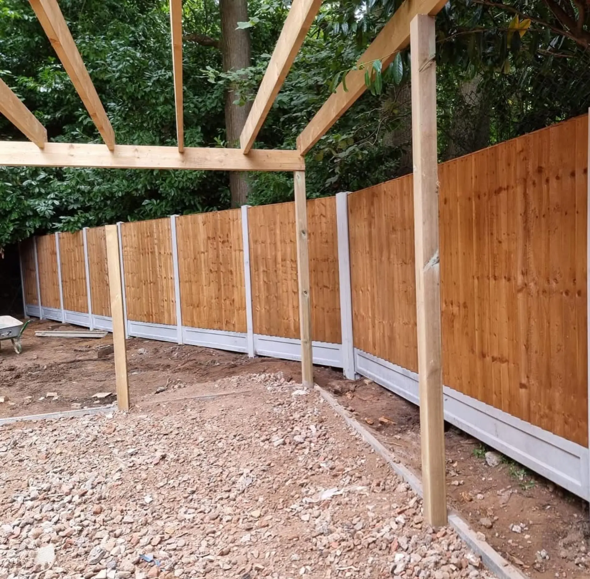 New fence installation