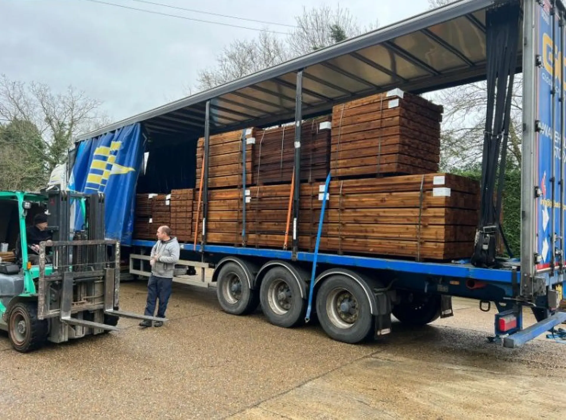 Completed fencing work