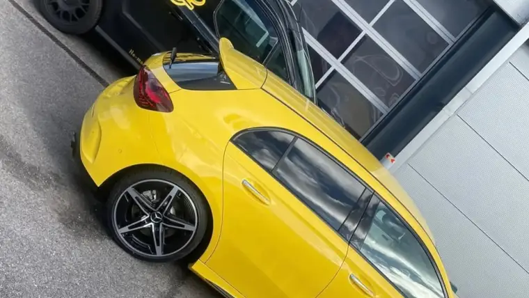 A finished car outside the Howes Controls unit