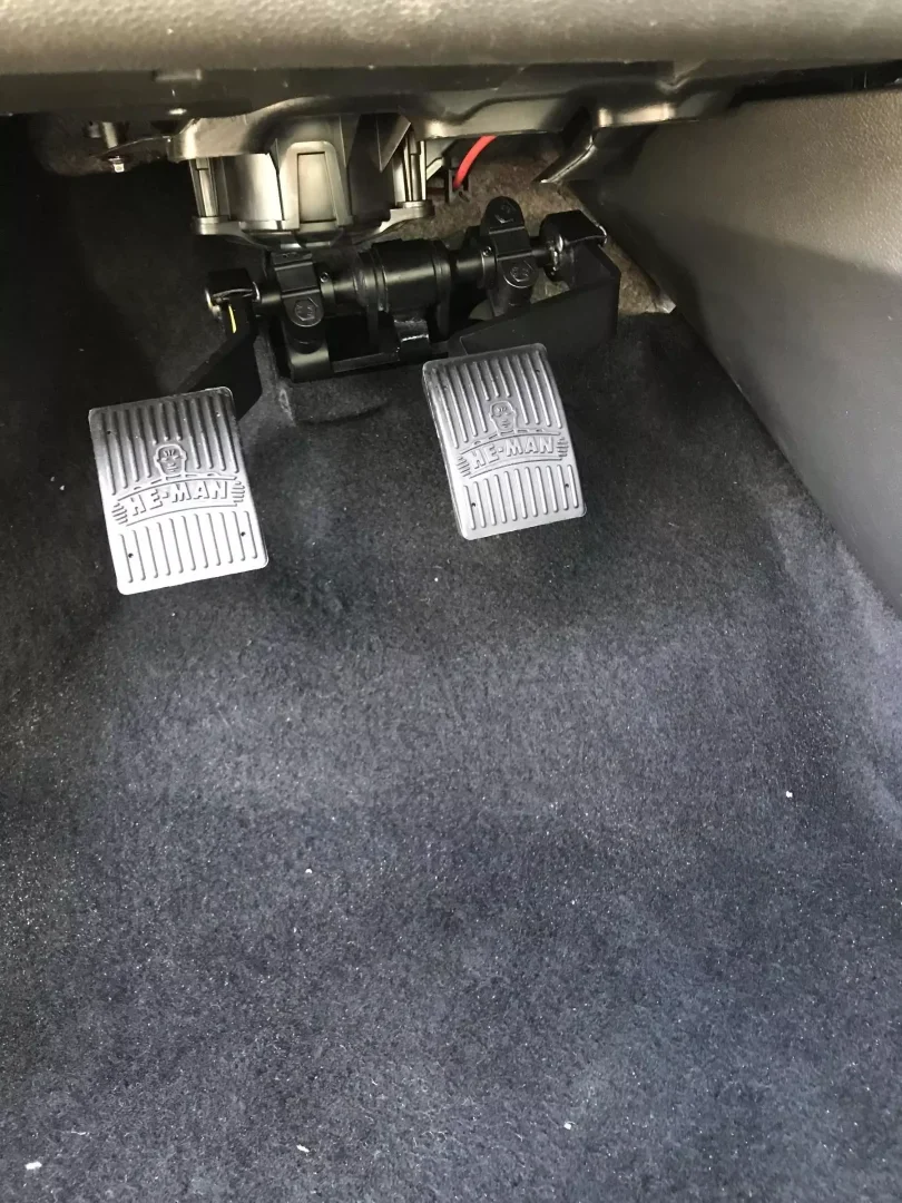 He-Man dual control pedals fitted and ready
