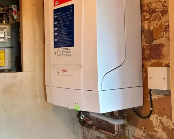 Boiler situated in undecorated room
