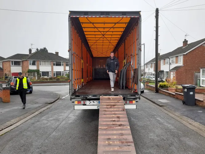 Loading in Leamington Spa for Berlin, Germany