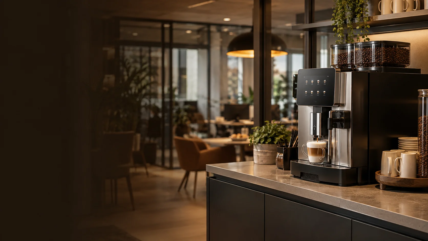 Coffee machine in a offices setting