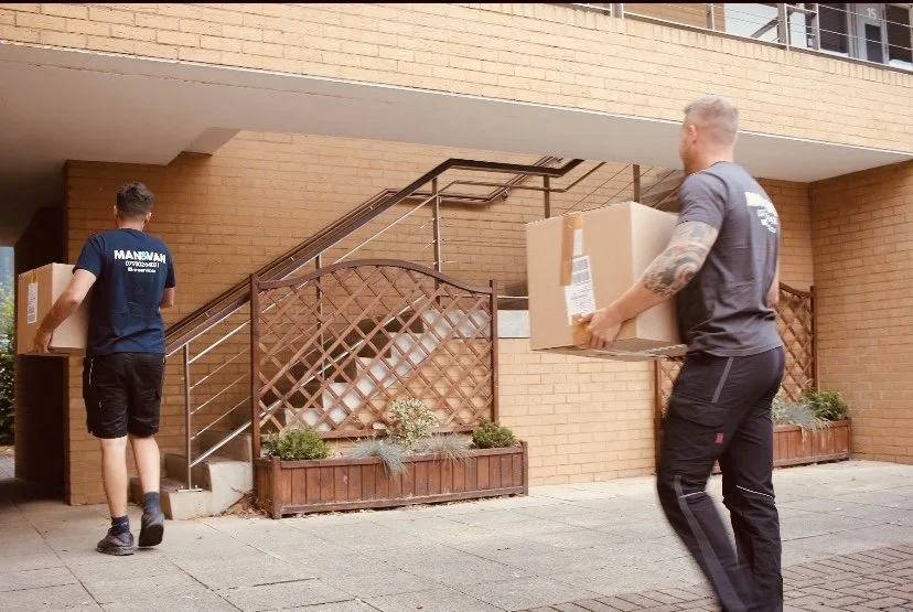 RM Removals removals team loading boxes in Gloucester