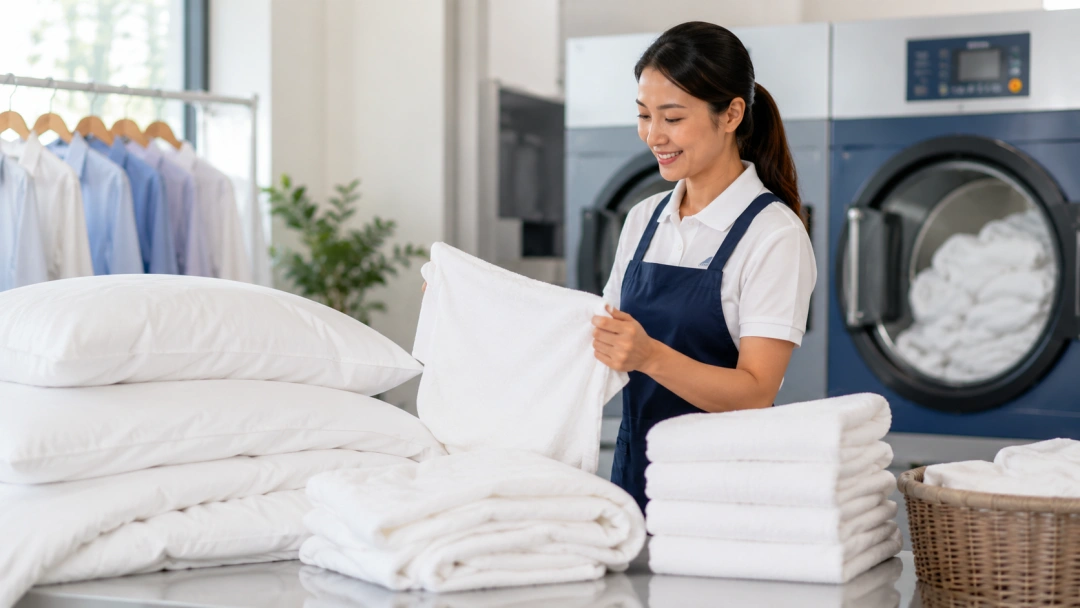 Why Bedding and Towels Benefit From Professional Laundry Care