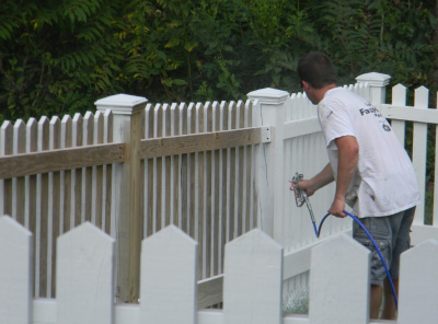 Fence and Decking Painting