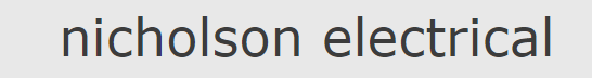 Nicholson Electrical Logo